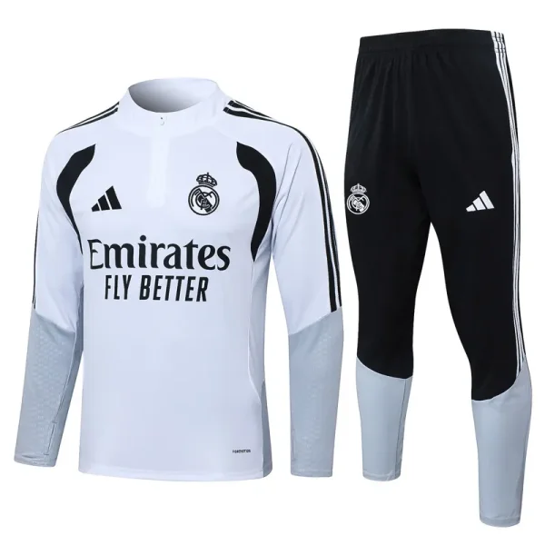 26-27 RMA White Half Pull Tracksuit #B26012(半拉链)