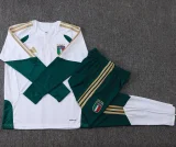 26-27 Italy White Kids Half Pull Tracksuit #E26015(童装)(半拉链)
