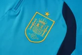 26-27 Spain Lake blue Kids Half Pull Tracksuit #E26023(童装)(半拉链)