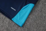26-27 Spain Royal blue Kids Half Pull Tracksuit #E26024(童装)(半拉链)