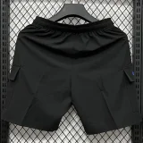 A2635 AD Black Casual Short Pants