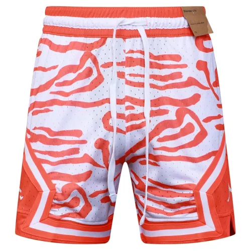 C2520 AJ Orange Bastketball Casual Short Pants #虎纹橙