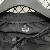 A2635 AD Black Casual Short Pants