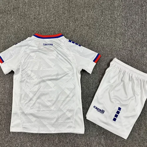 26-27 Cape Verde Away Kids Soccer Jersey
