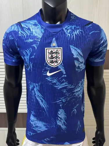 26-27 England Blue Goalkeeper Player Version Soccer Jersey