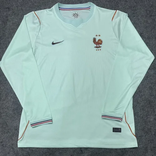 26-27 France Away Long Sleeve Soccer Jersey (长袖)