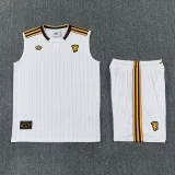 25-26 Man Utd White Tank top and shorts suit