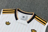 25-26 Man Utd White Tank top and shorts suit