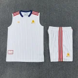 26-27 Roma White Tank top and shorts suit