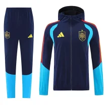 25-26 Spain Royal Blue Windbreaker Suit (Hoodie)(风衣套装)