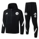 25-26 Ajax Black Hoodie Jacket Tracksuit #F639