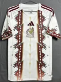 26-27 Mexico White Brown Special Edition Fans Training shirts