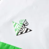 25-26 Real Betis Black White Windbreaker Suit (Hoodie)(风衣套装)