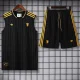 25-26 Man Utd Black Tank top and shorts suit