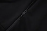 25-26 Ajax Black Hoodie Jacket Tracksuit #F639