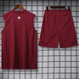 25-26 ARS Brown Red Tank top and shorts suit