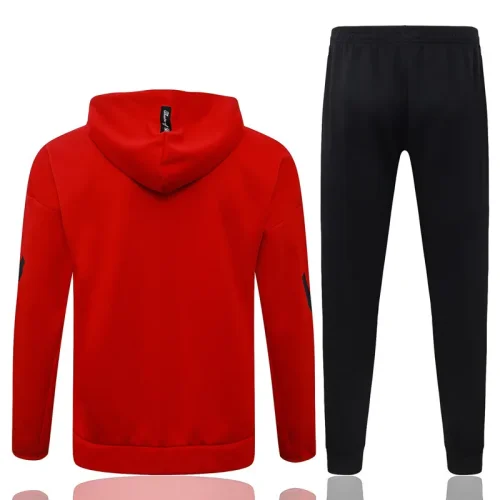 25-26 Man Utd Red Hoodie Jacket Tracksuit #F642