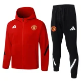 25-26 Man Utd Red Hoodie Jacket Tracksuit #F642
