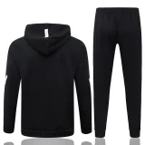 25-26 Ajax Black Hoodie Jacket Tracksuit #F639