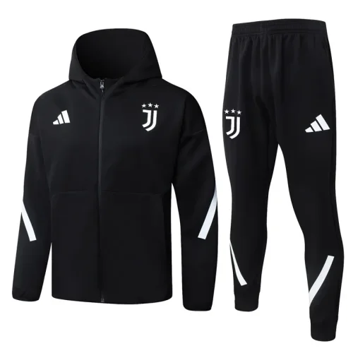 25-26 JUV Black Hoodie Jacket Tracksuit #F640