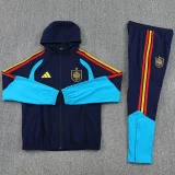 25-26 Spain Royal Blue Windbreaker Suit (Hoodie)(风衣套装)