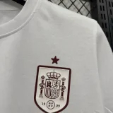 T293 Spain White High Quality Casual T-Shirt