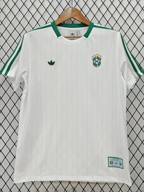 26-27 Brazil White Casual Edition Fans Training shirts