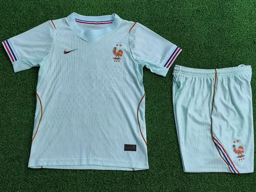 26-27 France Away Kids Player Version Soccer Jersey (球员童装)