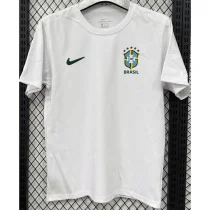 T291 Brazil White High Quality Casual T-Shirt
