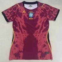 26-27 Brazil JD Red Goalkeeper Women Soccer Jersey (女)