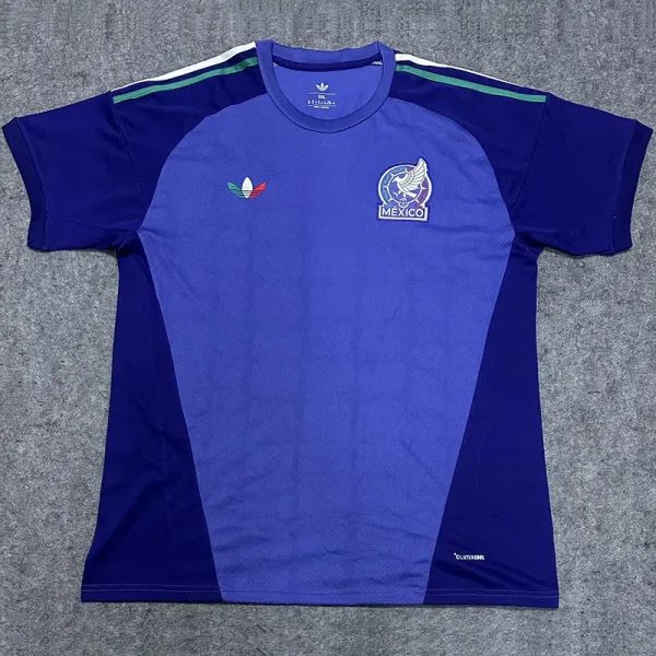 26-27 Mexico Purple Blue Fans Goalkeeper Soccer Jersey