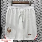 26-27 France Home White Player Version Shorts Pants(球员短裤)
