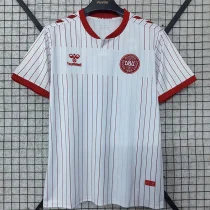 26-27 Denmark Away Fans Soccer Jersey 26-27 Denmark Away Fans Soccer Jersey