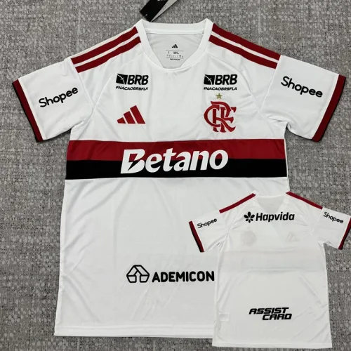 26-27 Flamengo Away (Print Sponsors) Fans Soccer Jersey (全广告)