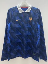 26-27 France Home Long Sleeve Soccer Jersey (长袖)