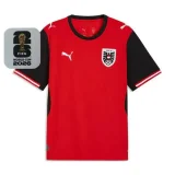 26-27 Austria Home Fans Soccer Jersey (Right-Arm Patch)