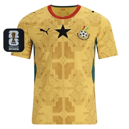 26-27 Ghana Away Fans Soccer Jersey (Right-Arm Patch)