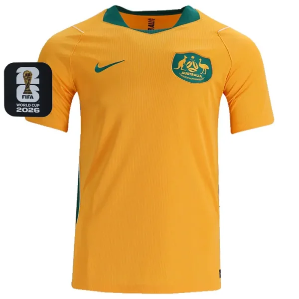 26-27 Australia Home Fans Soccer Jersey (Right-Arm Patch)