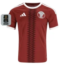 26-27 Qatar Home Fans Soccer Jersey (Right-Arm Patch)