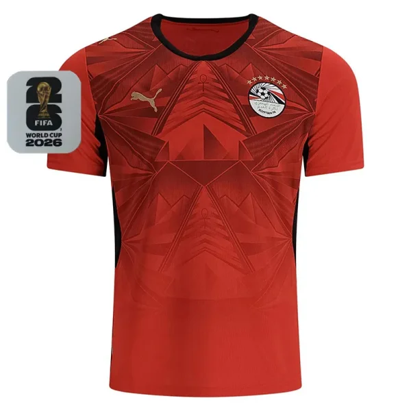 26-27 Egypt Home Fans Soccer Jersey (Right-Arm Patch)