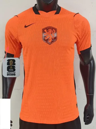 26-27 Netherlands Home Player Version Soccer Jersey (Right-Arm Patch)