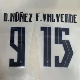 26-27 Uruguay Home Fans Soccer Jersey (Right-Arm Patch)