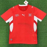 26-27 Switzerland Home Fans Soccer Jersey (Right-Arm Patch)