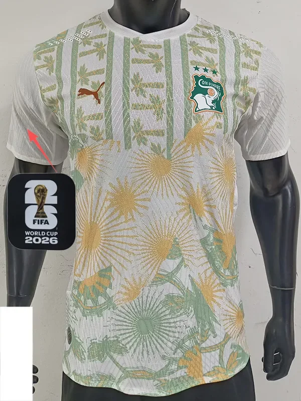 26-27 Ivory Coast Away Player Version Soccer Jersey (Right-Arm Patch)