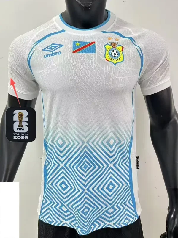26-27 DR Congo Away Player Version Soccer Jersey (Right-Arm Patch)