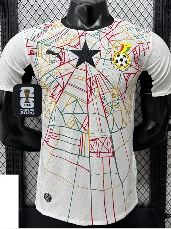 26-27 Ghana Home Player Version Soccer Jersey (Right-Arm Patch)
