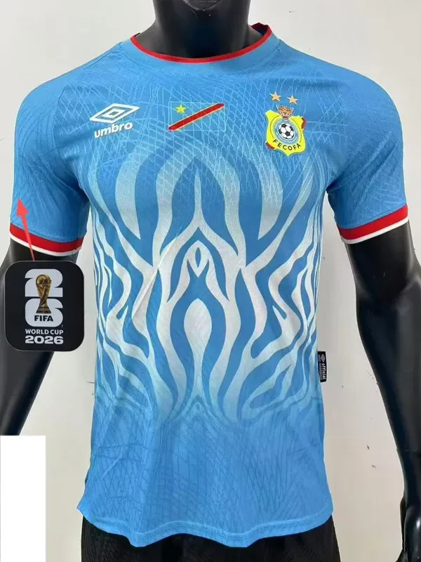 26-27 DR Congo Home Player Version Soccer Jersey (Right-Arm Patch)