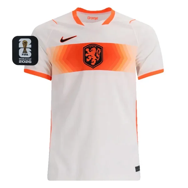 26-27 Netherlands Away Fans Soccer Jersey (Right-Arm Patch)
