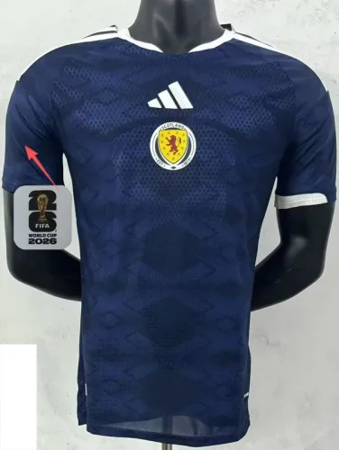 26-27 Scotland Home Player Version Soccer Jersey (Right-Arm Patch)