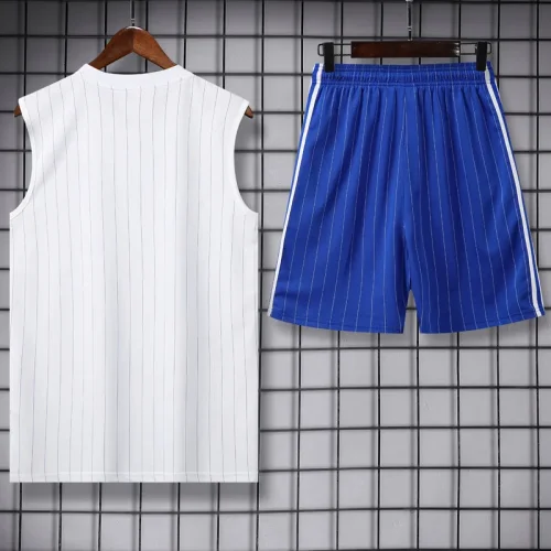 25-26 CHE White Tank top and shorts suit